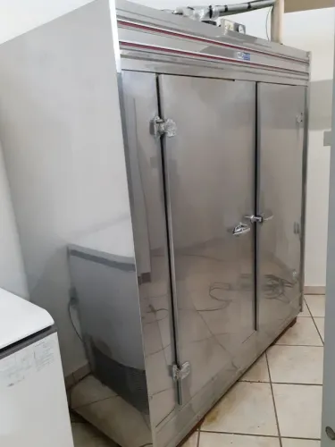 Câmara fria geladeira duas portas inox
