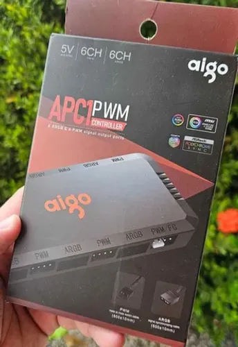 Controlador ARGB de Cooler Fan e iluminação top da AIGO (Novo, testado, c/ controle remoto