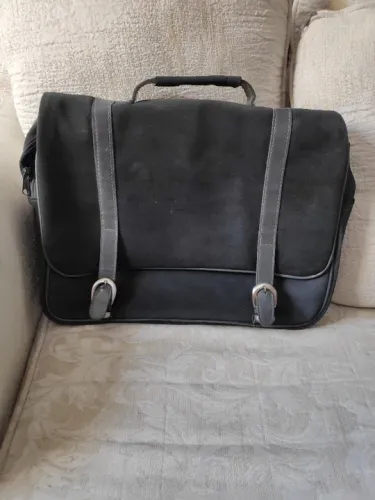 Bolsa de camurça para notebook 