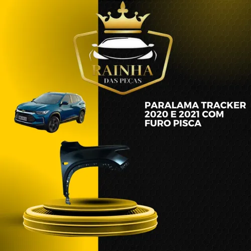 Paralama Tracker 2020 até 2024 C/ Furo Pisca Original GM