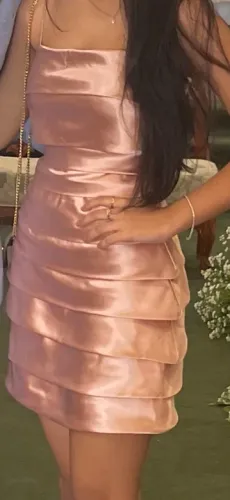 Vestido Rosa de Seda