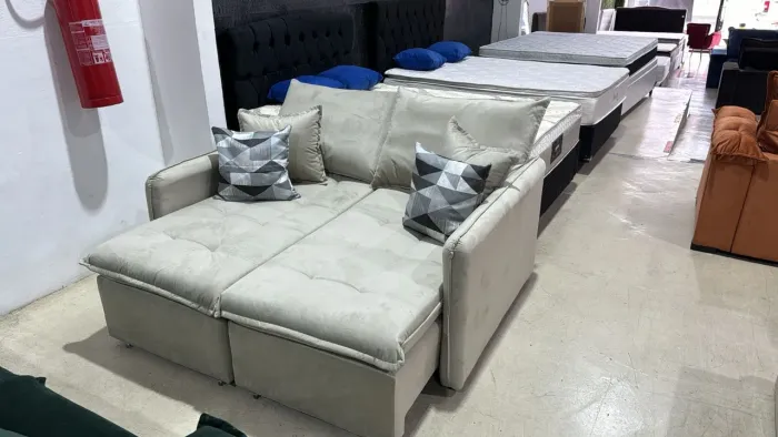 Sofá cama reclinável