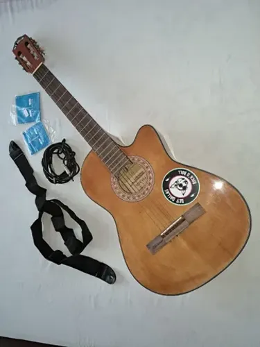 Violão Elétrico Michael Folk Cutaway Cordas De Aço