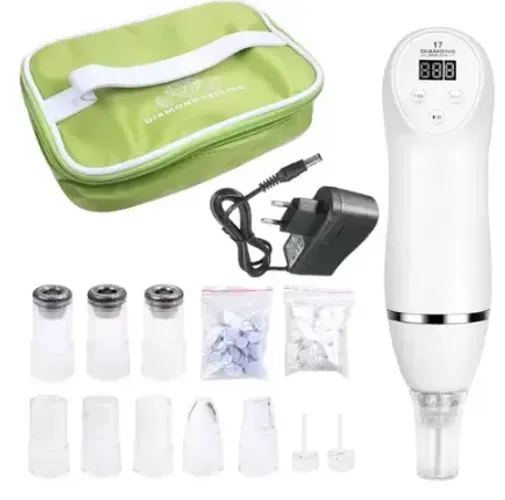 Aparelho Peeling de Diamante Portátil Dermoabrasão Cravo À Vácuo Estética (z037)