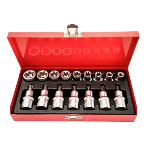 Jogo de Soquetes Torx Macho e Fêmea 1/2'' 16 Peças Lotus 6800