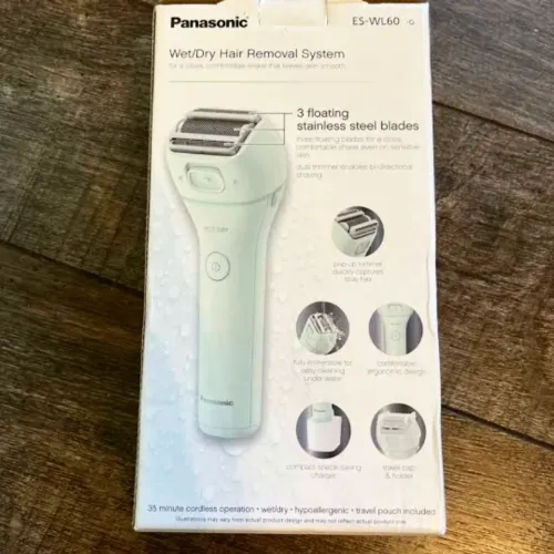 Depilador elétrico Panasonic modelo ES-WL70 completo novo importado