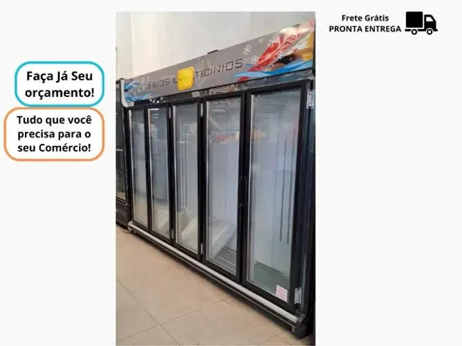 Freezer Auto Serviço 5 Portas Novo 220v 