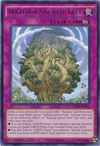 Yugioh!!! Naturia Sacred Tree - Nech-pt076 - Rare