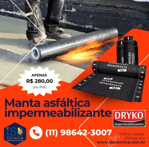 Manta Asfáltica Dryko Preta