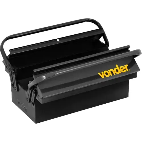 Caixa metálica para ferramentas, com 3 gavetas, 40 cm x 19 cm x 16 cm, Vonder