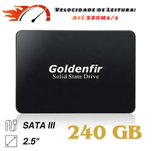 Oportunidade! SSD 240GB SataIII Até 580Mb/s. Últimas Unidades!