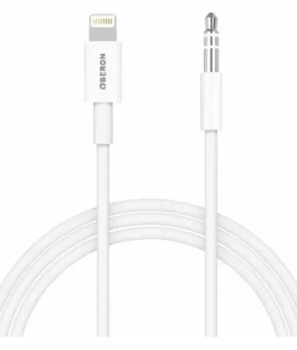 Cabo P2 Auxiliar para Iphone Lightning Oberon OR-CC04 de 1-Metro