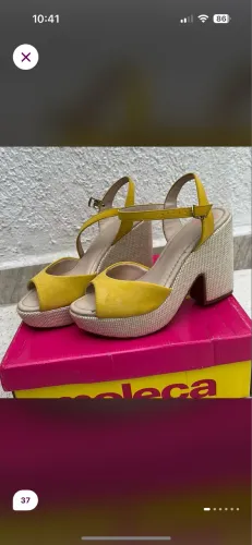salto nobuck moleca com caixa n37