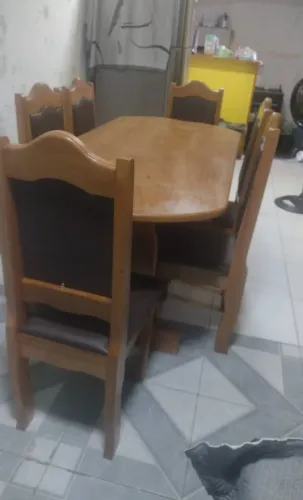 Jogo de mesa de 6 lugares