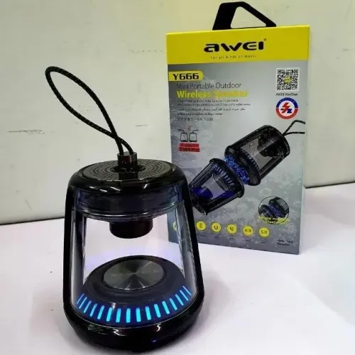 Caixa som Bluetooth AWEI Y666 TWS Outdoor PRETA