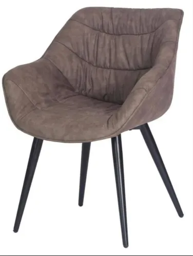 Cadeira Toronto Estofada Tecido Base Ferro Cinza Original
