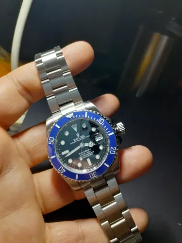 Rolex Submariner Automático "Cookie Monster" em aço 904L Premium AAA