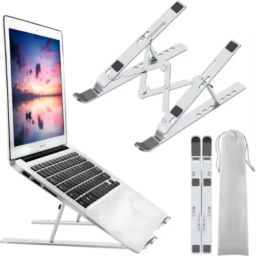 Suporte para Notebook Oberon OR-SP09 com 7 Ajustes De Altura em Alumínio - WZetta