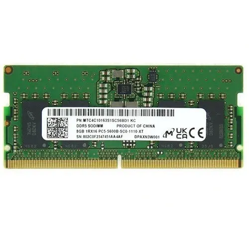 Memória RAM Notebook 8GB DDR5 4800MHz Micron - Original (Pronta Entrega)