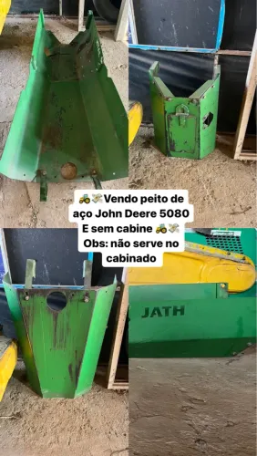 Peito Aço Trator John Deere 5080 e , sem cabine 