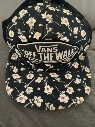 Boné Vans preto Off The Wall Floral