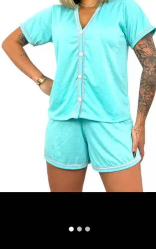 Conjunto de Pijama Feminino, Tamanho P