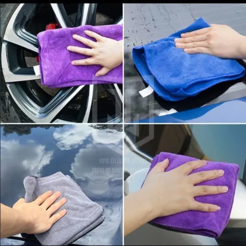 Toalhas de Microfibra para Carro - Limpeza e Secagem