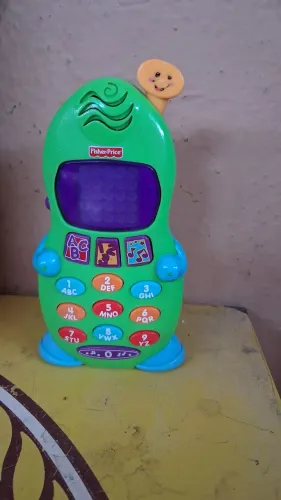 Brinquedo Telefone educativo no formato de celular fofo e suporte colorido