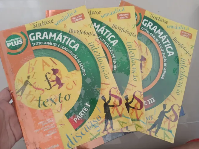 Kit livros gramática ensino médio moderna plus