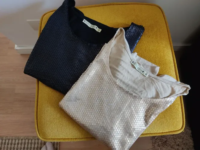 Blusas com paetês - Elegância e brilho!