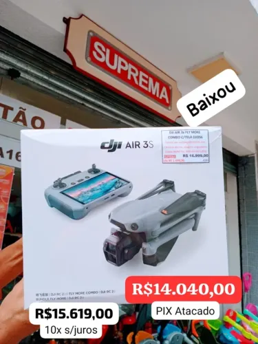 DRONE DJI AIR 3S FLY MORE COMBO C/TELA DJI056
