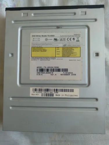 Reprodutor/Gravador de DVD TS-H553 Toshiba Samsung 