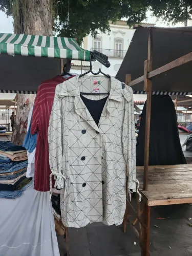 Casaco Parka Farm P branca