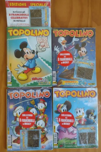 Lote 4 gibis Topolino (com brindes comemorativos)