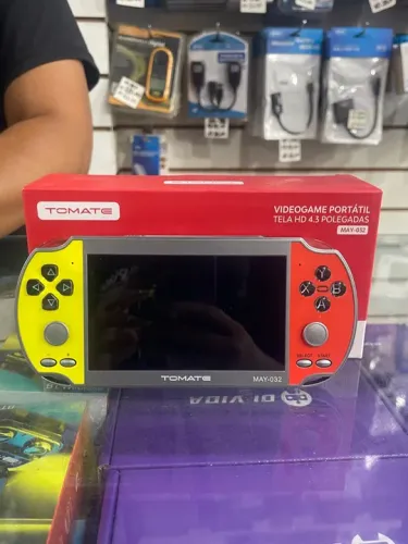 Vídeo Game portátil, 64GB PSP console de videogame tela de 4,3 polegadas com 10.000 jogos