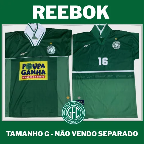 3 Camisetas Reebok - Guarani Futebol Clube