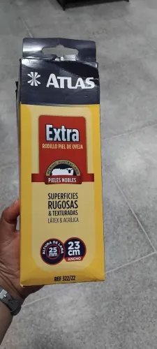 Rolo  lã de carneiro 23cm Extra Atlas 