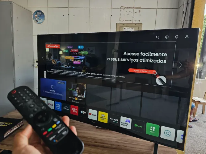TV 55P smart LG C/ comando de voz