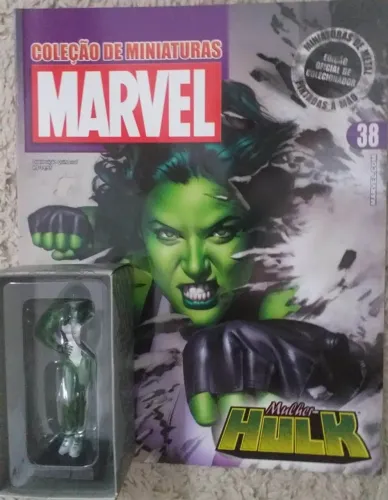 Mulher-Hulk - Coleção de Miniaturas Marvel Eaglemoss n. 38