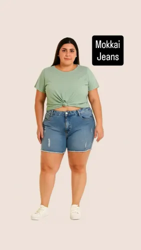Shorts Jeans Feminino Makkai Jeans