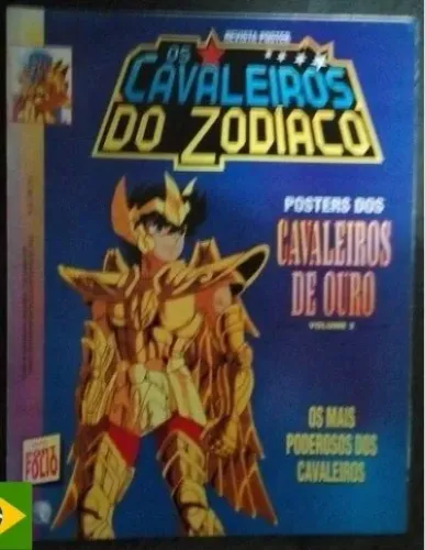 Revista Pôster Cavaleiros Do Zodíaco Nº 6 Cavaleiros De Ouro