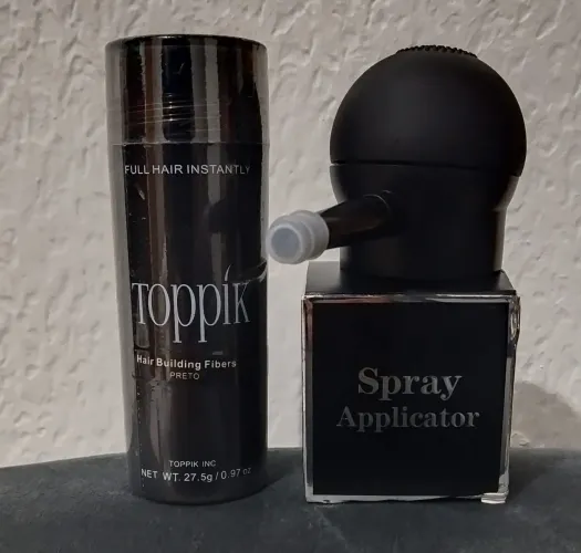 Kit toppik cor preto profissional 
