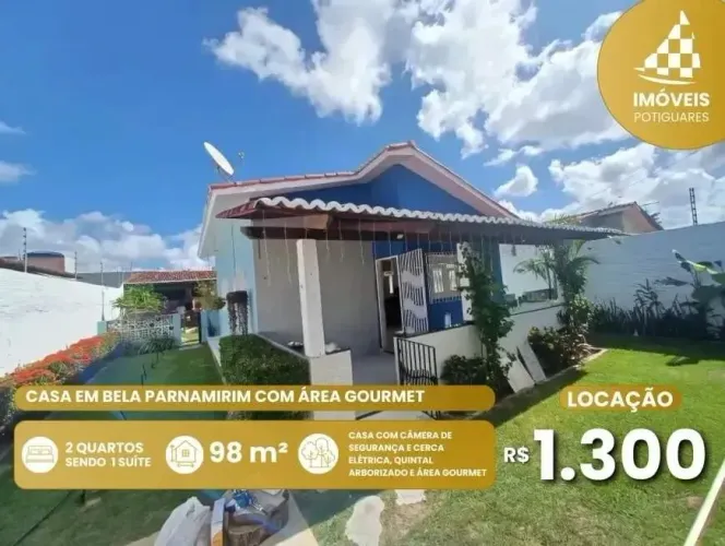 Casa para aluguel, 2 quartos, 1 suíte, 3 vagas, Bela Parnamirim - Parnamirim/RN