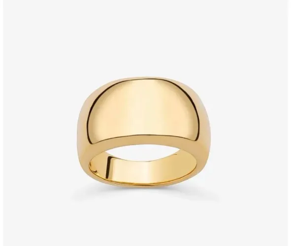Anel Arredondado Chevallier Em Prata 925 Com Banho De Ouro Amarelo 18k monte carlo