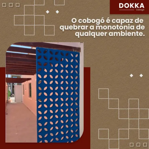 Cobogó folha 24,5 x 24,5 x 7