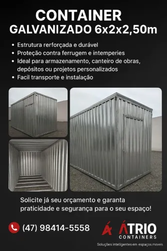 Container modular desmontável obra
