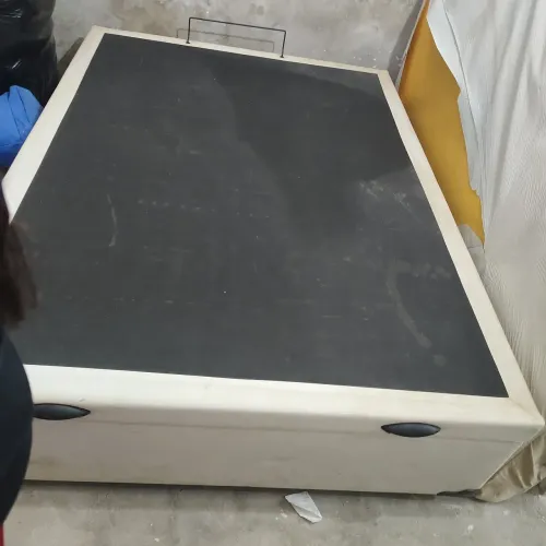 Cama baú casal + colchão espuma D33
