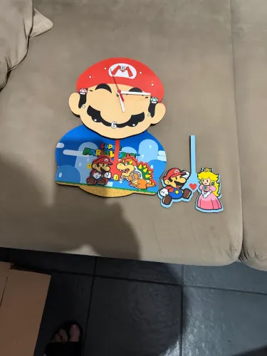 Relógio super mario