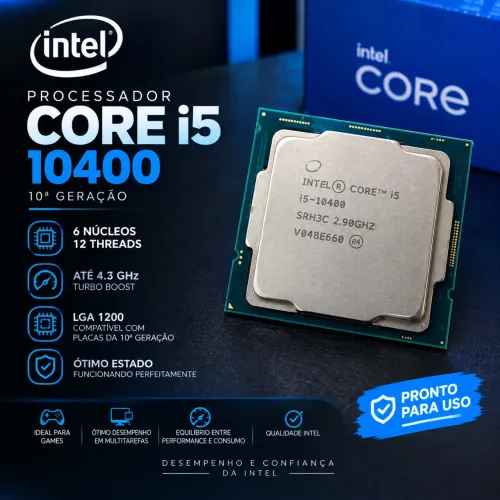 ? Intel Core i5-10400 | 6C/12T | Excelente Estado | Funcionando 100%