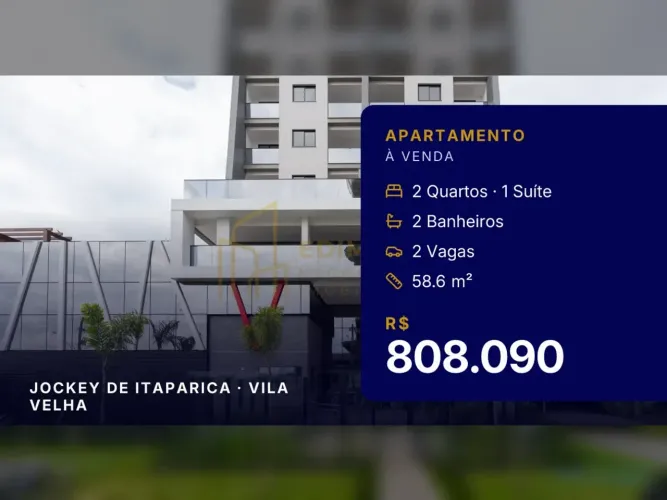 Viva com Estilo no Jockey de Itaparica Apartamento Pronto para Morar!